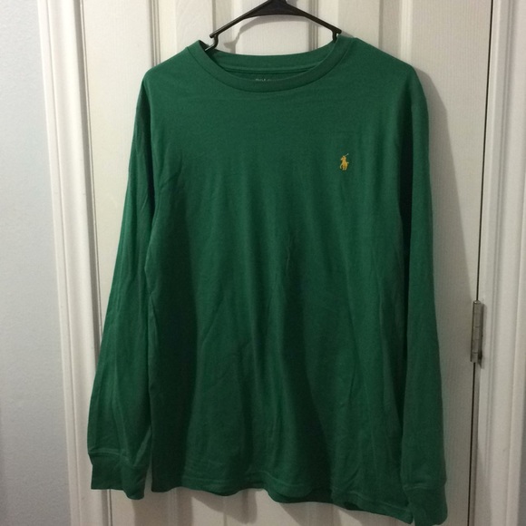 Polo Ralph Lauren Tops - Polo by Ralph Lauren Green and Yellow Long-sleeve